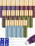 Colorful Essential Oil Roller Bottles - 20-Pack