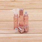 Rose Gold Roller Bottle Set for Oils and Perfumes