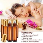 100 Pcs Amber Essential Oil Roller Bottles