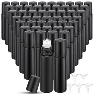 96 Pcs Essential Oil Roller Bottles - 10ml Glass