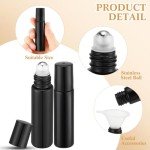 96 Pcs Essential Oil Roller Bottles - 10ml Glass