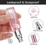 5 Pack Mini Refillable Cologne Spray Bottles