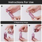 5 Pack Mini Refillable Cologne Spray Bottles