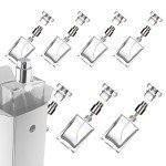 Mini Square Glass Perfume Bottles - 8 Pack