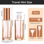 5 Pack Mini Refillable Cologne Spray Bottles