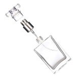 Mini Square Glass Perfume Bottles - 8 Pack