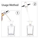 Mini Square Glass Perfume Bottles - 8 Pack