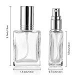 18 Pack Clear Glass Mini Perfume Spray Bottles
