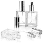 18 Pack Clear Glass Mini Perfume Spray Bottles