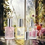 18 Pack Clear Glass Mini Perfume Spray Bottles
