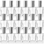 18 Pack Clear Glass Mini Perfume Spray Bottles