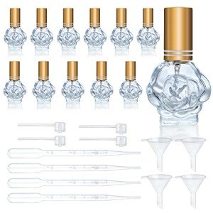 12pcs Refillable Glass Perfume Spray Bottles