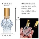 12pcs Refillable Glass Perfume Spray Bottles