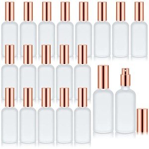 20 Pack Rose Gold Glass Spray Bottles