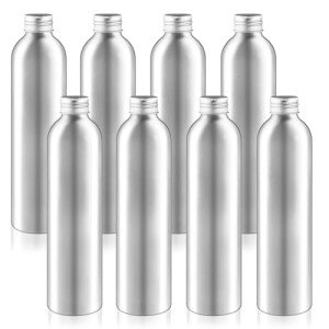 8 Pack 300ml Aluminum Bottles for Soaps & Cosmetics