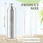 8 Pack 300ml Aluminum Bottles for Soaps & Cosmetics
