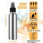 24PCS Mini Aluminum Spray Bottles for Travel