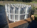 Empty Brushed Aluminum Bottles 8oz (24/410 Neck)
