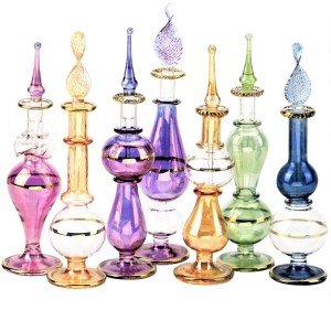 Set of 12 Egyptian Perfume Bottles - 4”