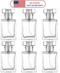 Empty 30ml Square Glass Spray Bottles with Cap