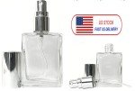 15ml Clear Square Glass Perfume Spray Bottle