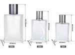 Frosted Glass Refillable Perfume Spray Atomizer