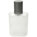 Frosted Glass Perfume Spray Bottle with Silver Lid