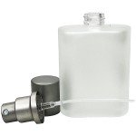 Frosted Glass Perfume Spray Bottle with Silver Lid
