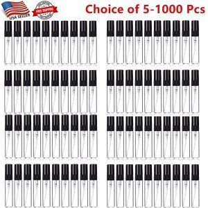 Black Refillable Spray Bottles for Perfume - 5ml
