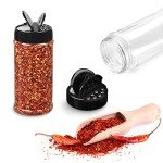 6 Pack Plastic Spice Jars with Shaker Lids