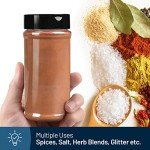 6 Pack Plastic Spice Jars with Shaker Lids