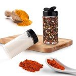 6 Pack Plastic Spice Jars with Shaker Lids