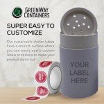 Biodegradable Kraft Shaker Tubes - 6 Pack