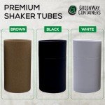Biodegradable Kraft Shaker Tubes - 6 Pack