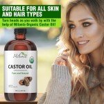 Milania Organic Castor Oil - 16oz Glass Bottle