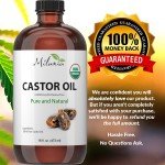 Milania Organic Castor Oil - 16oz Glass Bottle
