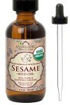 Organic Cold Pressed Sesame Seed Oil - 2 oz