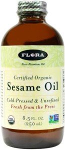 Pure Organic Cold Pressed Sesame Oil 8.5 Oz