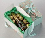 Floral Gift Boxes with Ribbons - 20 Pack