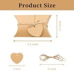 Kraft Pillow Candy Boxes for Wedding Favors