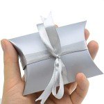Mini Pillow Candy Boxes with Ribbon - 100 Pack