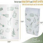 50 Pack Paper Bags for Handmade Soap and Gifts