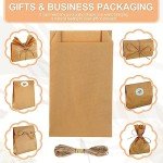 50 Handmade Soap Paper Bags with Jute Ropes