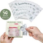 50 Pack Paper Bags for Handmade Soap and Gifts
