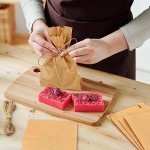 50 Handmade Soap Paper Bags with Jute Ropes