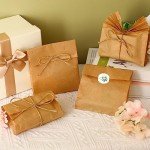 50 Handmade Soap Paper Bags with Jute Ropes