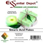 Vegetable-Based Stearic Acid Flakes - 4 lbs