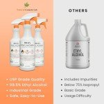 Handcrafted 99.5% Denatured 200 Proof Alcohol Spray - 32oz