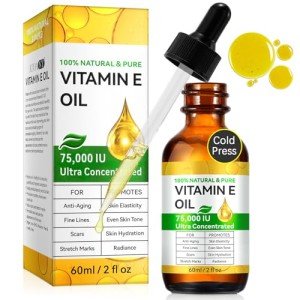 75,000 IU Vitamin E Oil for Skin Nourishment