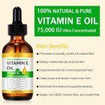 75,000 IU Vitamin E Oil for Skin Nourishment